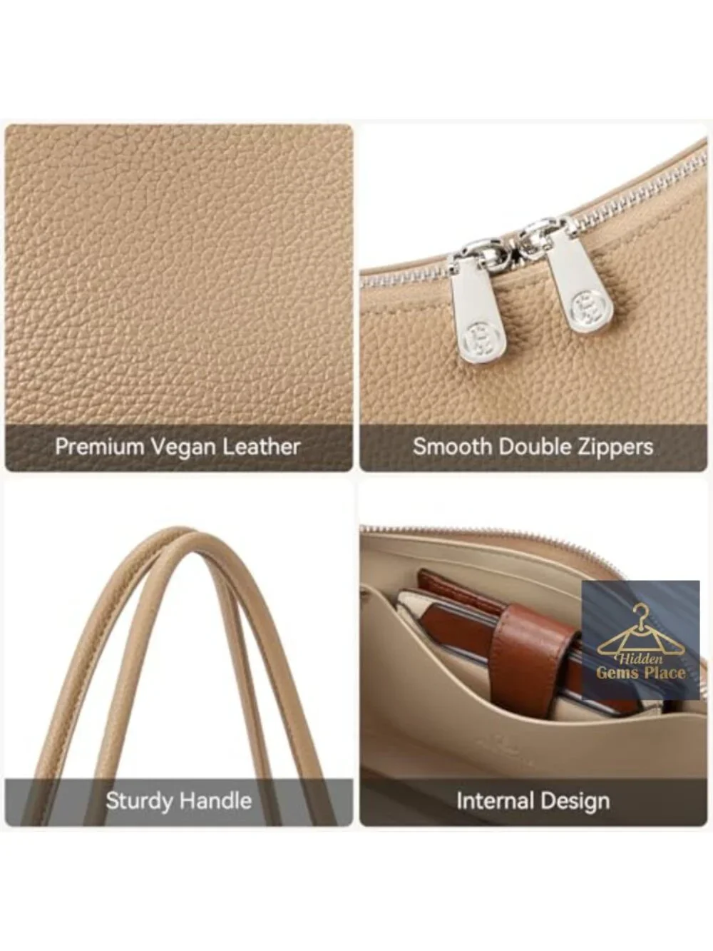 Small Hobo Bag Shoulder Purse Vegan Leather Designer Winter Handbag